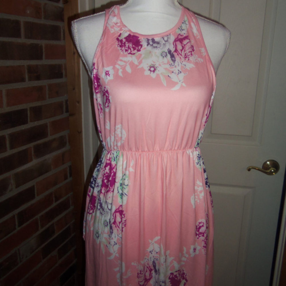 Isaac Liev Floral Printed Sleeveless Maxi Dress - Picture 2 of 4
